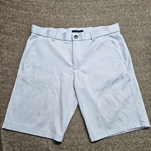 Greyson Sequoia Shorts Mens 34 Light Blue Performance Stretch Golf Shorts
